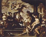 Luca Giordano rubens painting the allegory of peace painting